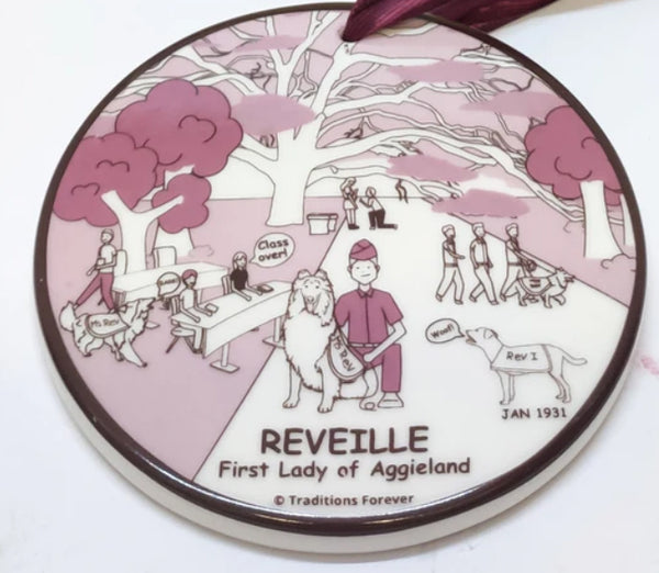 Texas A&M Ornaments | Set of Six | The Reveille Collection |