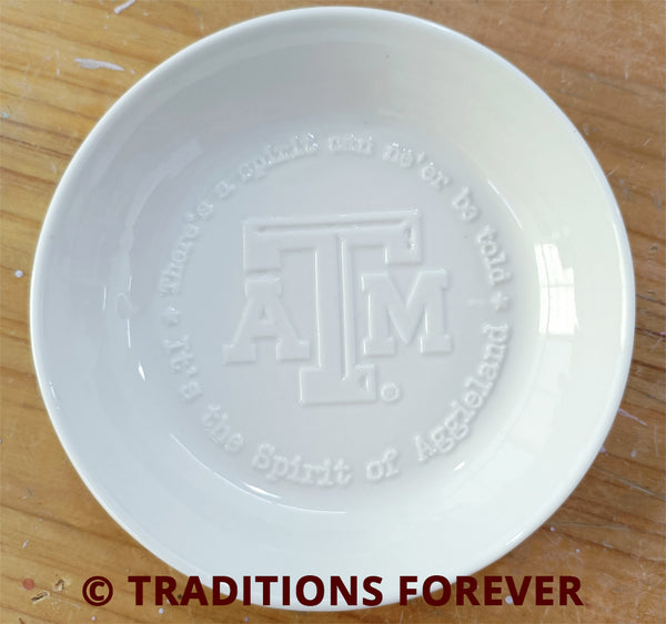 Texas A&M Ring Tray | EMBOSSED with Spirit of Aggieland Words
