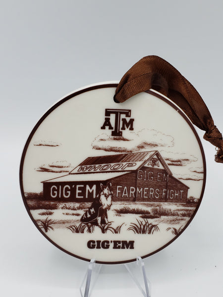 Texas A&M Ornaments | Set of Six | The Reveille Collection |