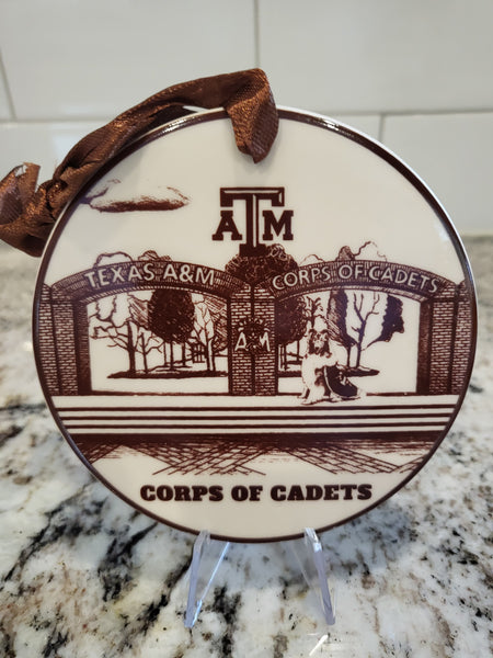 Texas A&M Ornaments | Reveille at Corps Arches