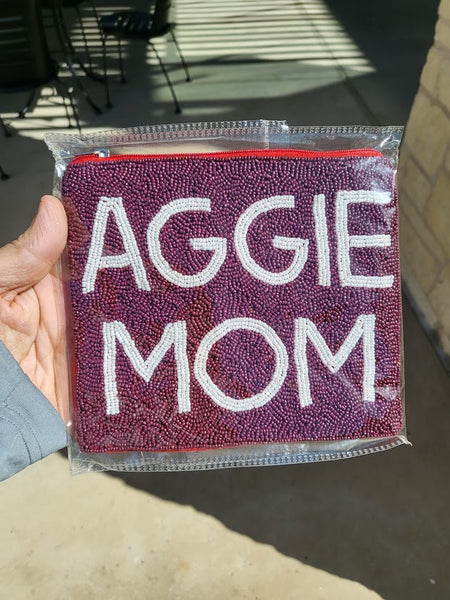 Texas A&M Coin Purse |  Aggie Mom | Oversized and Gorgeous!