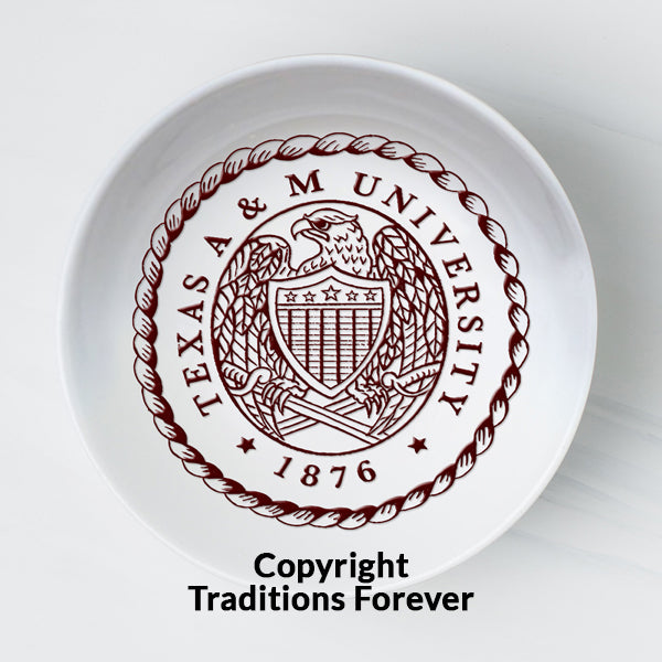 Texas A&M Ring Tray | With MAROON Official Texas A&M Ring Crest