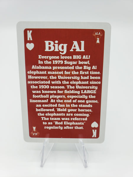 University of Alabama PLAYING CARDS