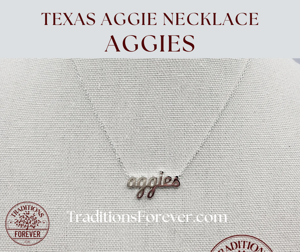Texas Aggie Necklace | AGGIES | Sterling Silver